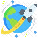 Earth Rocket  Icon
