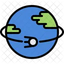 Earth Satellite Planet Icon