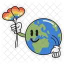 Earth sticker  Icon