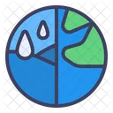 Earth Water Drop Icon