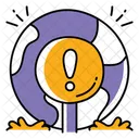 Earth Warning Alert Danger Icon