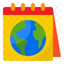 Earthday Ecology Day Calendar Icon