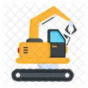 Excavator Construction Vehicle Digging Vehicle Icon