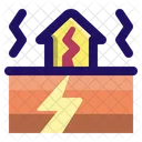 Earthquake Disaster Vibration Icon