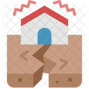 Earthquake Natural Disaster Crack Icon