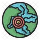Earthquake Area Natural Disasters Detection Icon