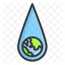 Earths Water Water Cycle Freshwater Resources Icon