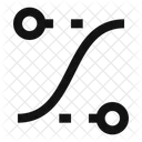 Ease Curve Control Points Ease Curve Icon