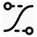 Ease Curve Control Points Icon
