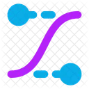 Ease Curve Control Points Icon