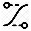 Ease Curve Control Points Icon