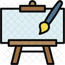 Easel Art And Design Hobbies And Free Time Icon