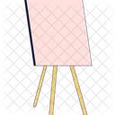 Easel Art School Easel Isolated Drawing Equipment Icon