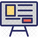 Easel Chalkboard Presentation Icon