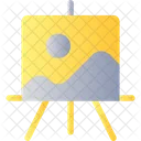 Easel Stand Art Icon