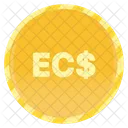 East Caribbean Dollar Coin  Icon