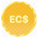 East Caribbean Dollar Coin  Icon