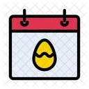 Easter Calendar Egg Icon