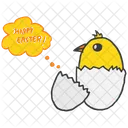 Easter Chicken Egg Icon