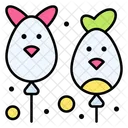 Easter Balloon Easter Balloon Icon
