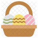 Easter Basket Egg Icon