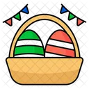 Easter Basket Easter Bucket Easter Egg Basket Icon