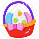 Easter Basket Hamper Egg Basket Icon