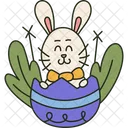 Spring Egg Rabbit Icon