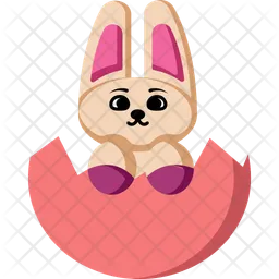 Easter bunny hatch  Icon