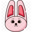 Easter Bunny Head  Icon