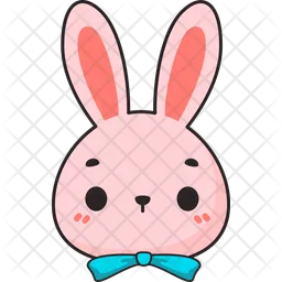 Easter Bunny Head  Icon