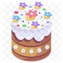 Easter Cake Confectionery Flower Cake Icon