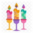 Candle Eggs Easter Icon