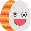 Easter crazy egg  Icon