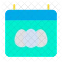 Easter Day Easter Date Calender Icon