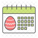 Easter Day Calendar Holiday Icon