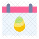 Easter Day Calendar Date Icon