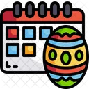 Calendar Easter Easter Egg Icon