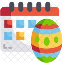 Easter Day Calendar Easter Icon