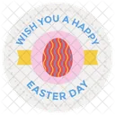 Easter Day Badge Easter Emblem Easter Logo Icon