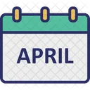 April Calendar Easter Date Icon