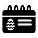 Easter Day Calendar Easter Calendar Icon