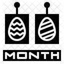 Easter Day Celebration Calendar Icon