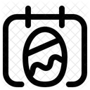 Easter Day Calendar Date Icon