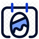 Easter Day Calendar Date Icon