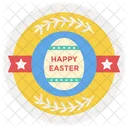 Easter Day Label  Icon