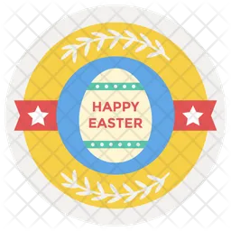 Easter Day Label  Icon