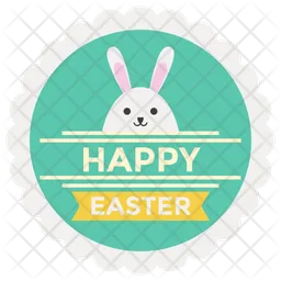 Easter Day Label  Icon