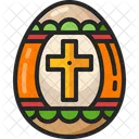 Easter Egg Painting Ornament Icon
