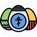 Easter Egg Egg Cross Icon